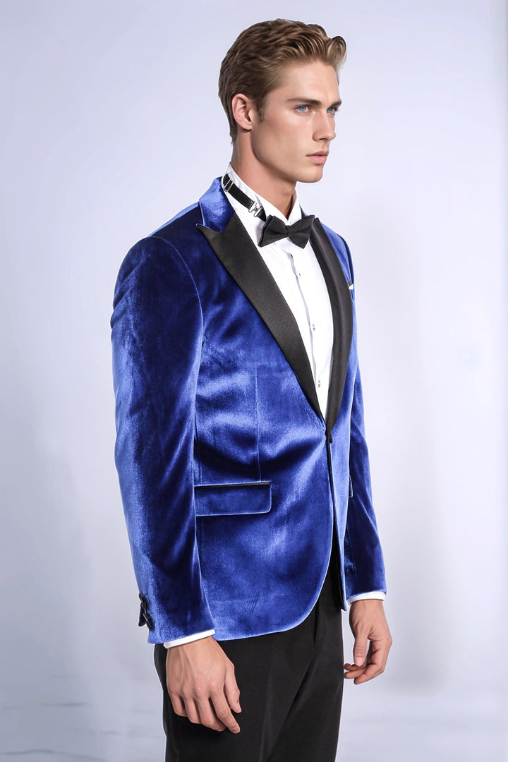 Kafide Lacivert Slim Fit Erkek Smokin Ceket - Wessi