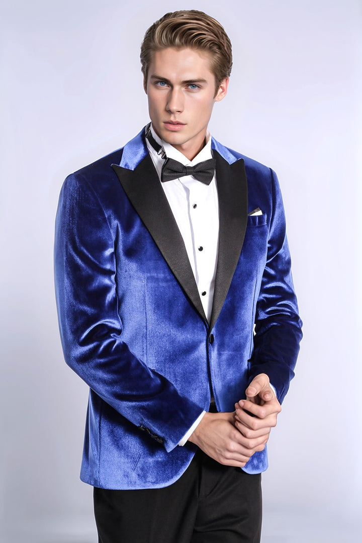 Kafide Lacivert Slim Fit Erkek Smokin Ceket - Wessi