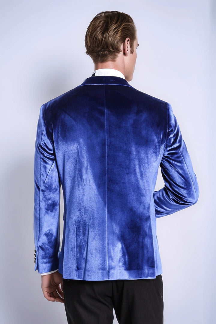 Kafide Lacivert Slim Fit Erkek Smokin Ceket - Wessi