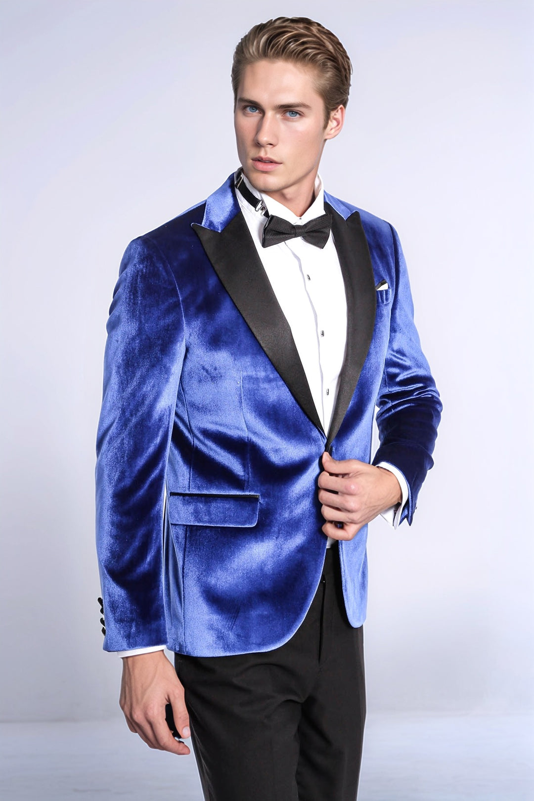 Kafide Lacivert Slim Fit Erkek Smokin Ceket - Wessi