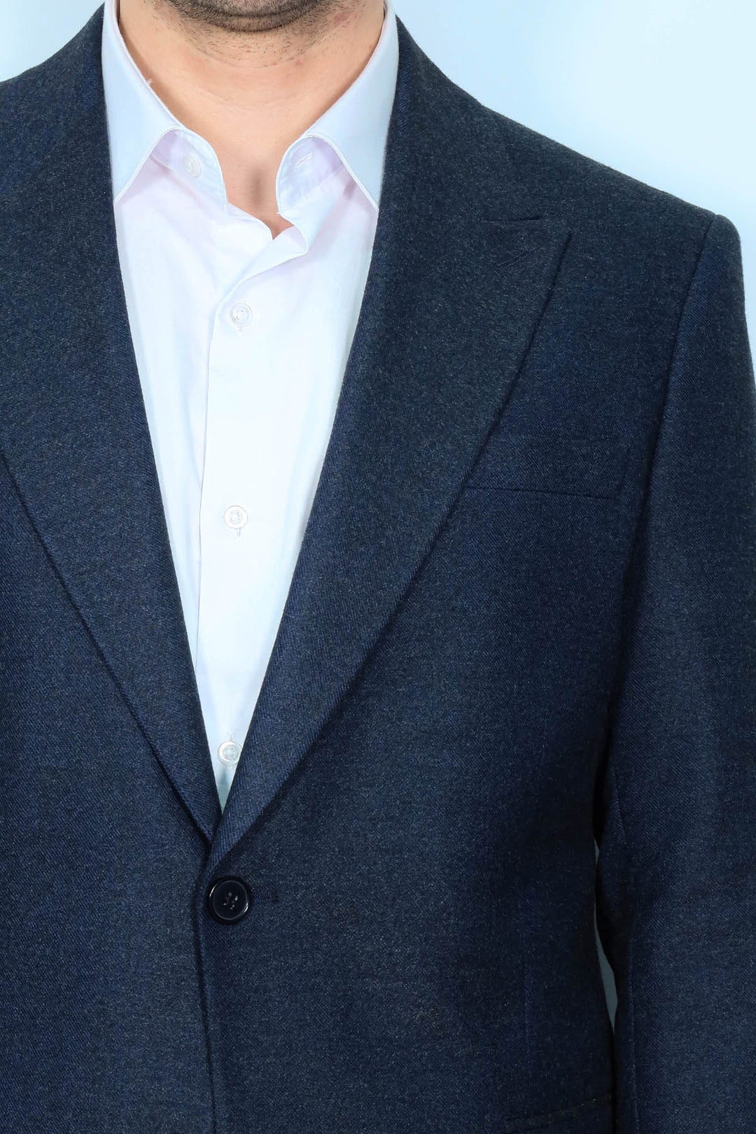 Düz Slim Fit Spor Lacivert Erkek Ceket - Wessi