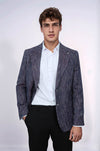 Desenli Slim Fit Spor Mor Erkek Ceket - Wessi