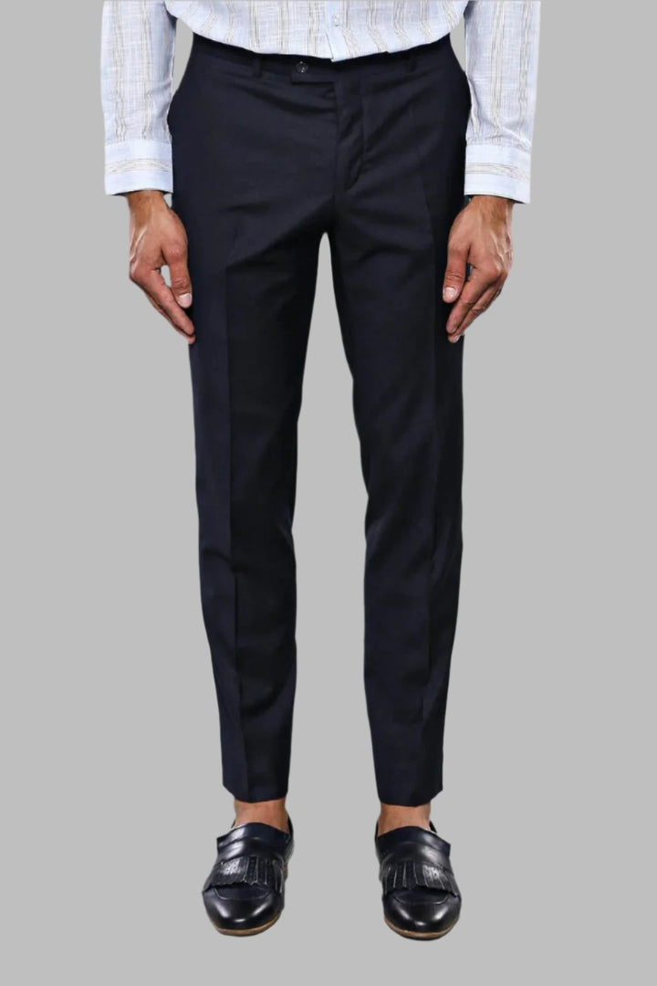 Bordo Slim Fit Takım, Beyaz Gömlek ve Lacivert Kravat Kombini - Profesyonel Stil - Wessi