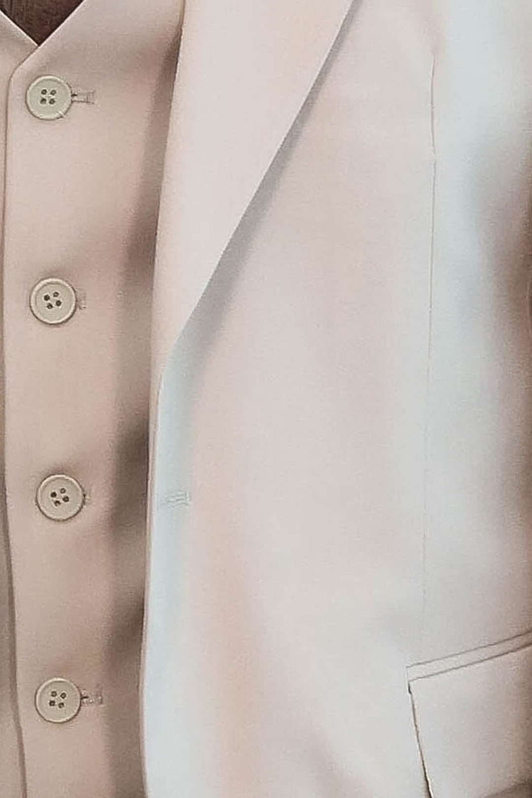 Desensiz Yelekli Slim Fit Açık Kahverengi Erkek Takım Elbise - Wessi