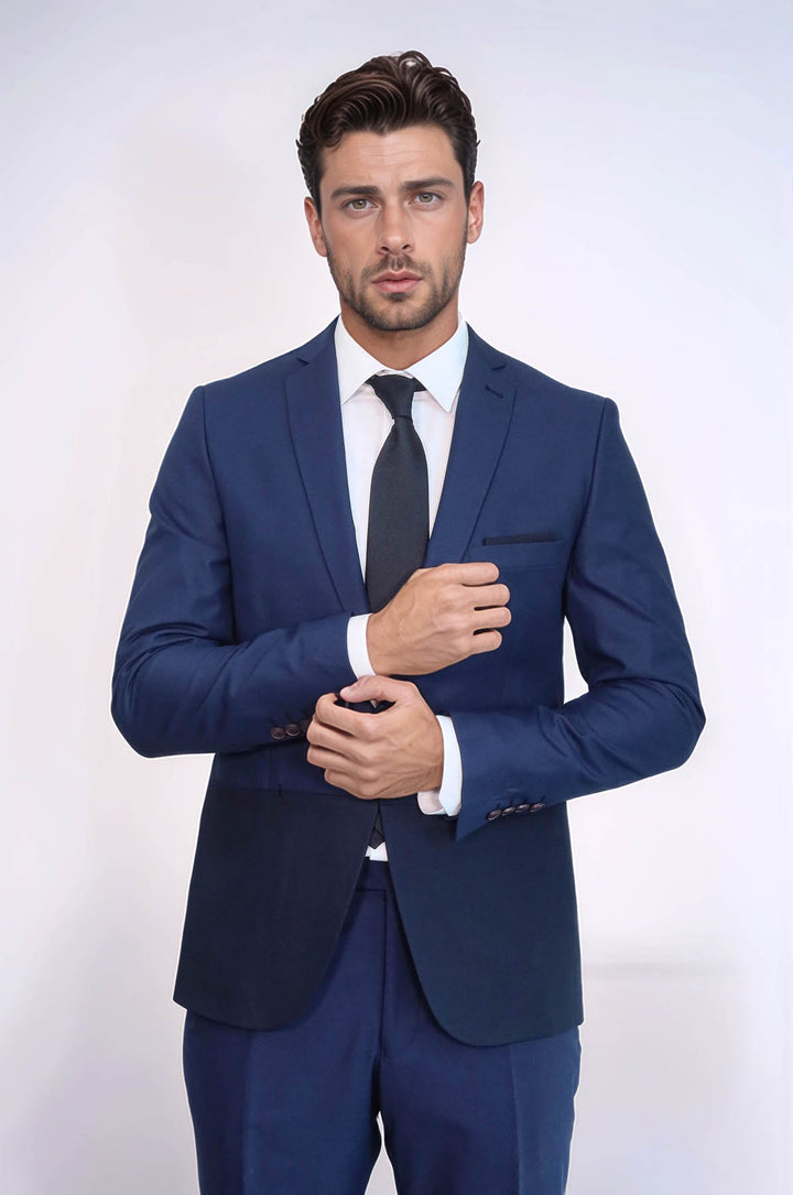 Renk Geçişli Lacivert Takım Elbise | Wessi