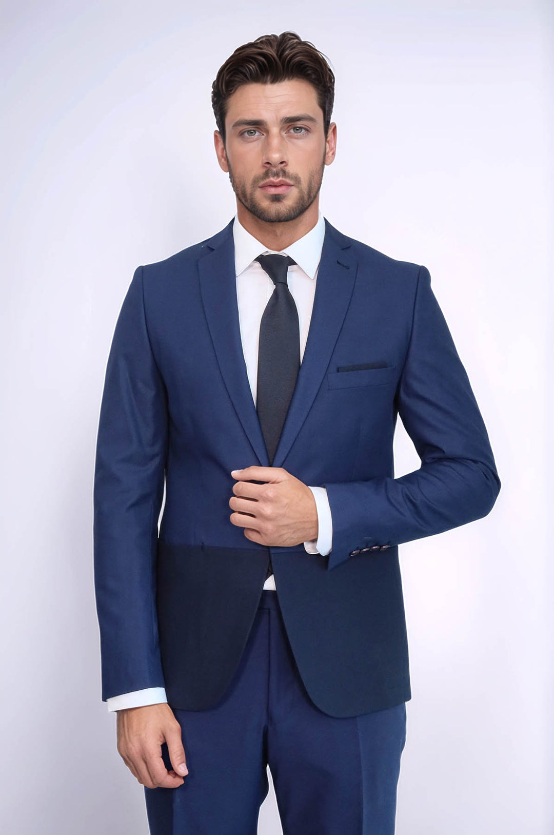 Renk Geçişli Lacivert Takım Elbise | Wessi