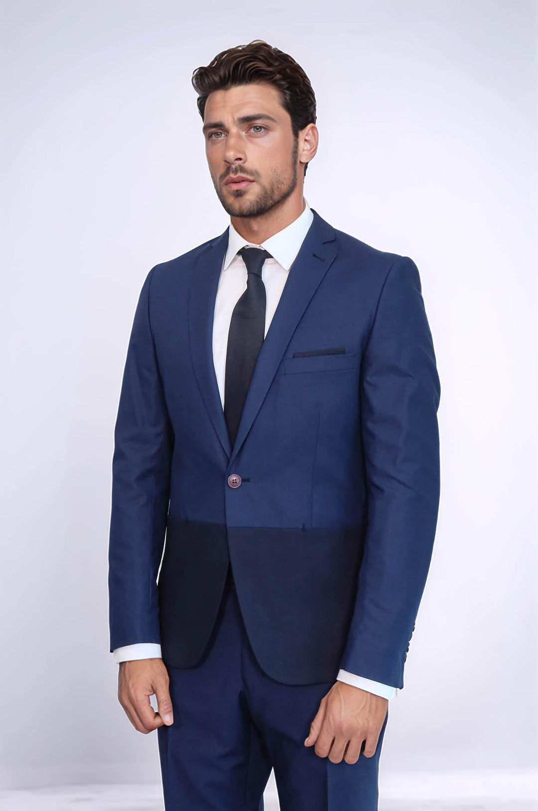 Renk Geçişli Lacivert Takım Elbise | Wessi