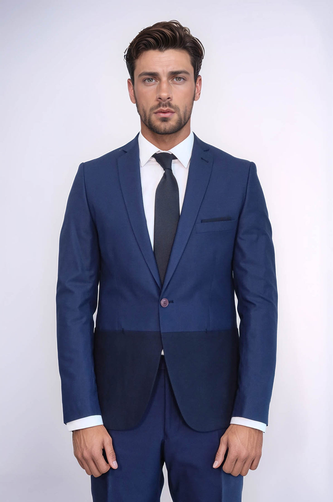 Renk Geçişli Lacivert Takım Elbise | Wessi