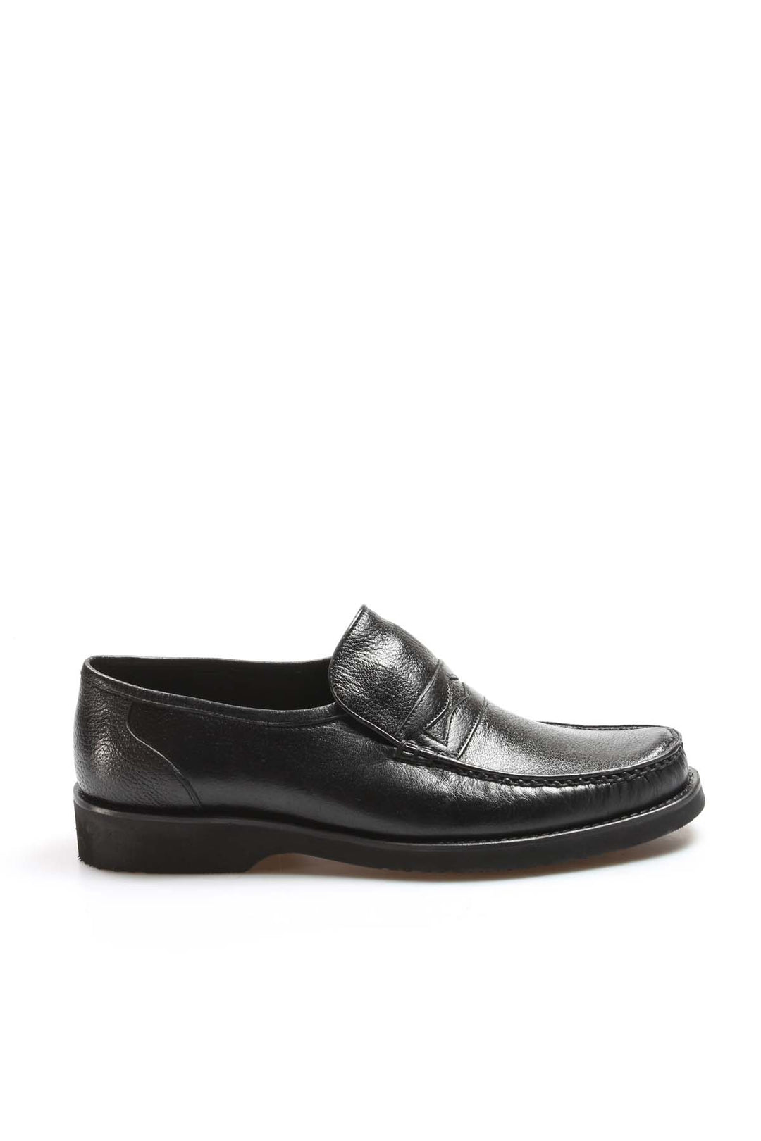 Klasik Erkek Siyah Deri Loafer - Wessi