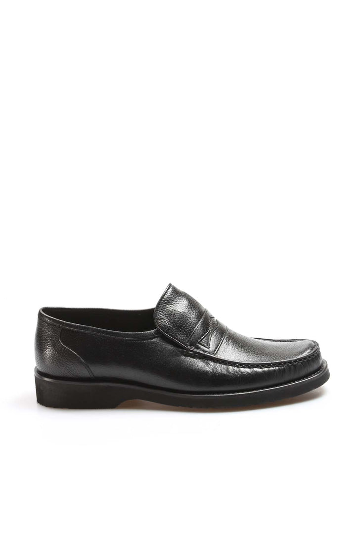 Klasik Erkek Siyah Deri Loafer - Wessi