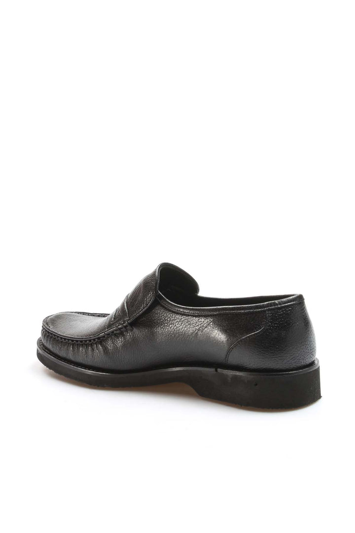 Klasik Erkek Siyah Deri Loafer - Wessi