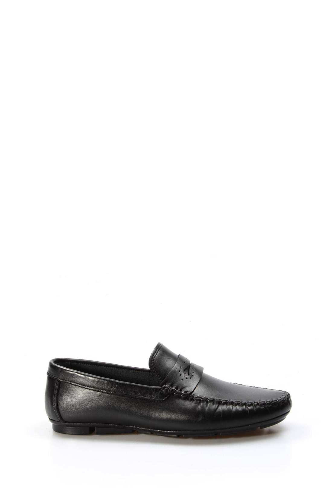 Erkek Klasik Siyah Deri Loafer- Wessi