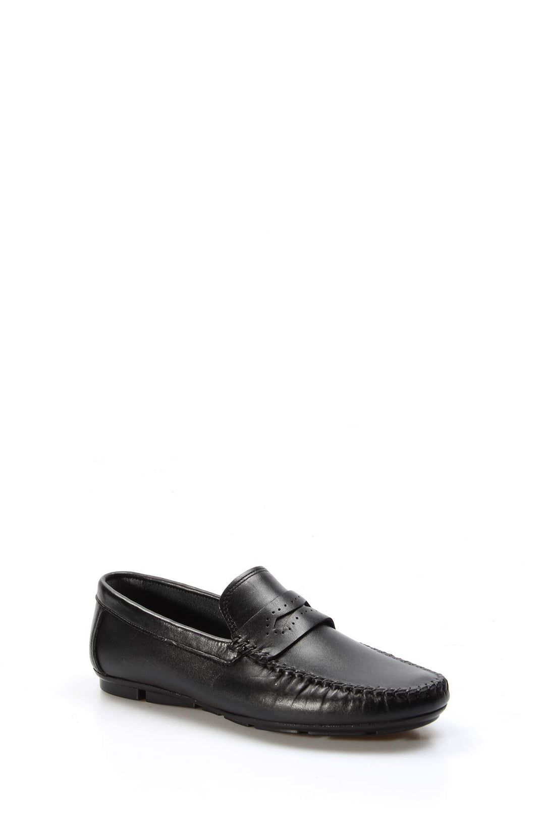 Erkek Klasik Siyah Deri Loafer- Wessi