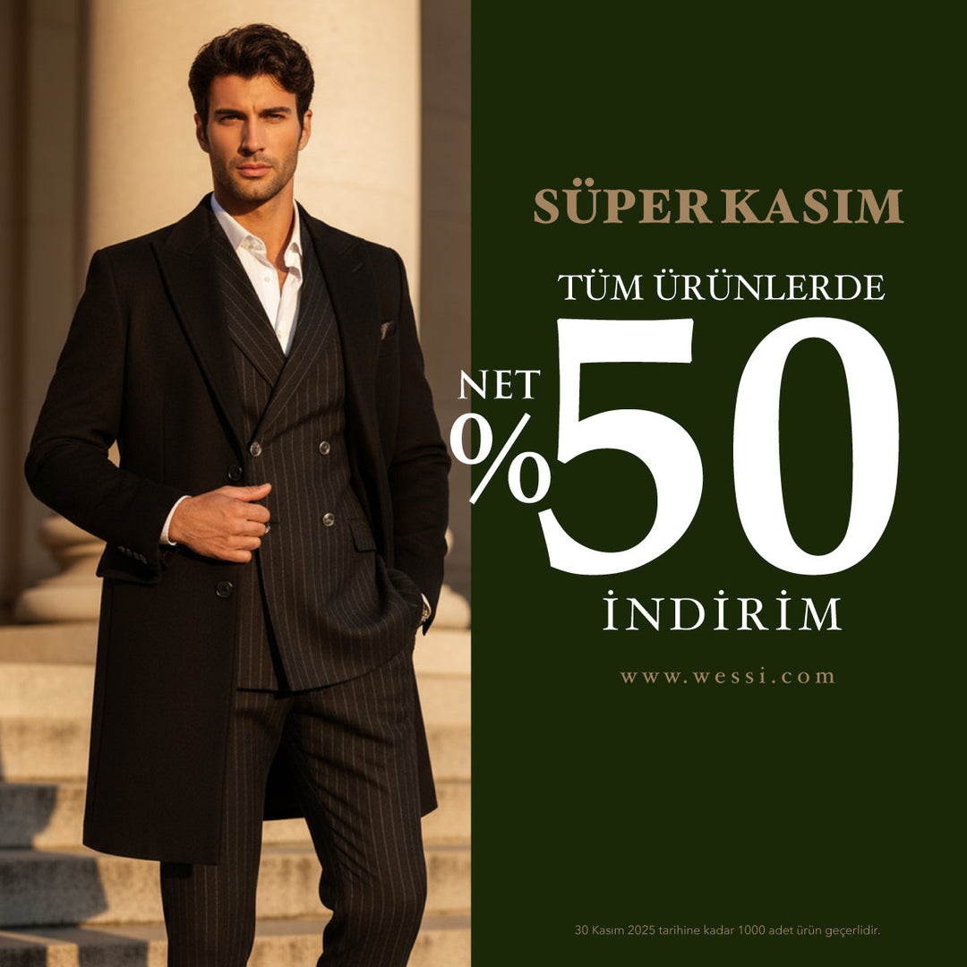 Kasım Fırsatları Başladı: Wessi’de Tüm Ürünlerde NET %50 İndirimle Tarzınızı Yenileyin