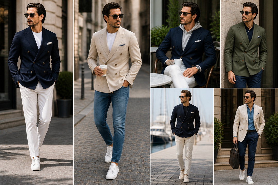 Kruvaze Blazer Ceket (Double Breasted) Nasıl Sporlaştırılır?