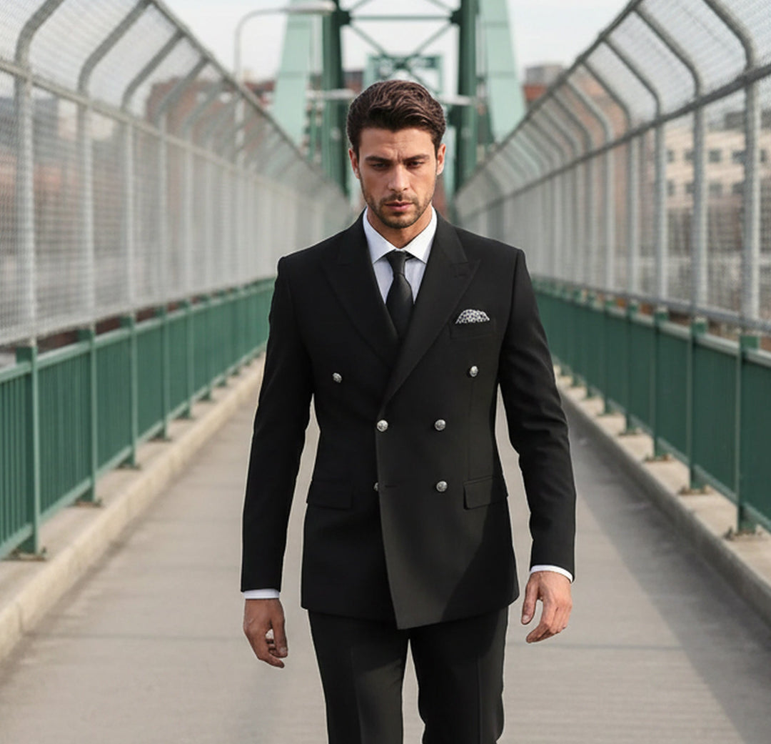 Erkek Kruvaze Takım Elbise