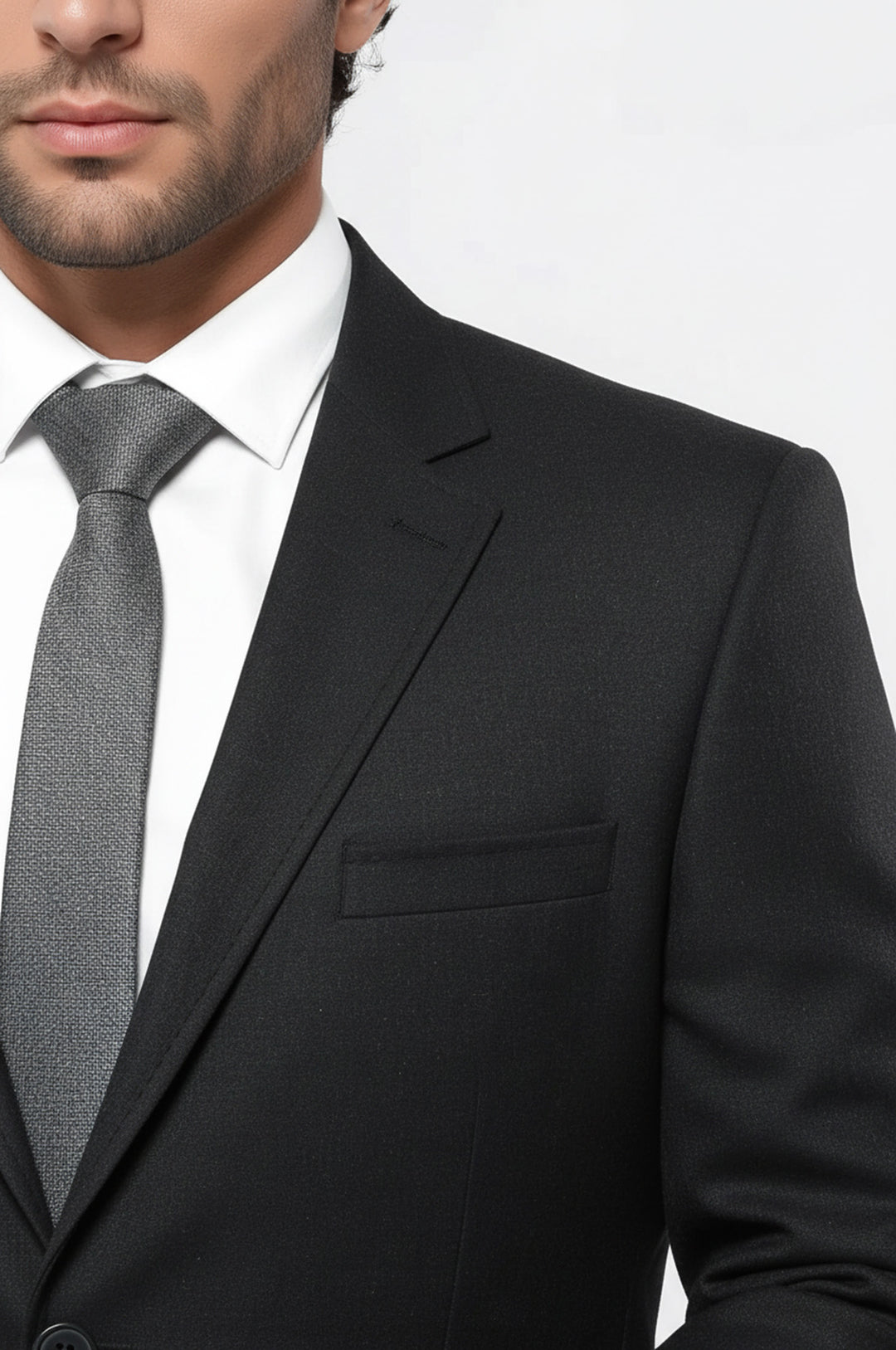 4 Drop Kaşe Füme Gri Erkek Ceket - Wessi