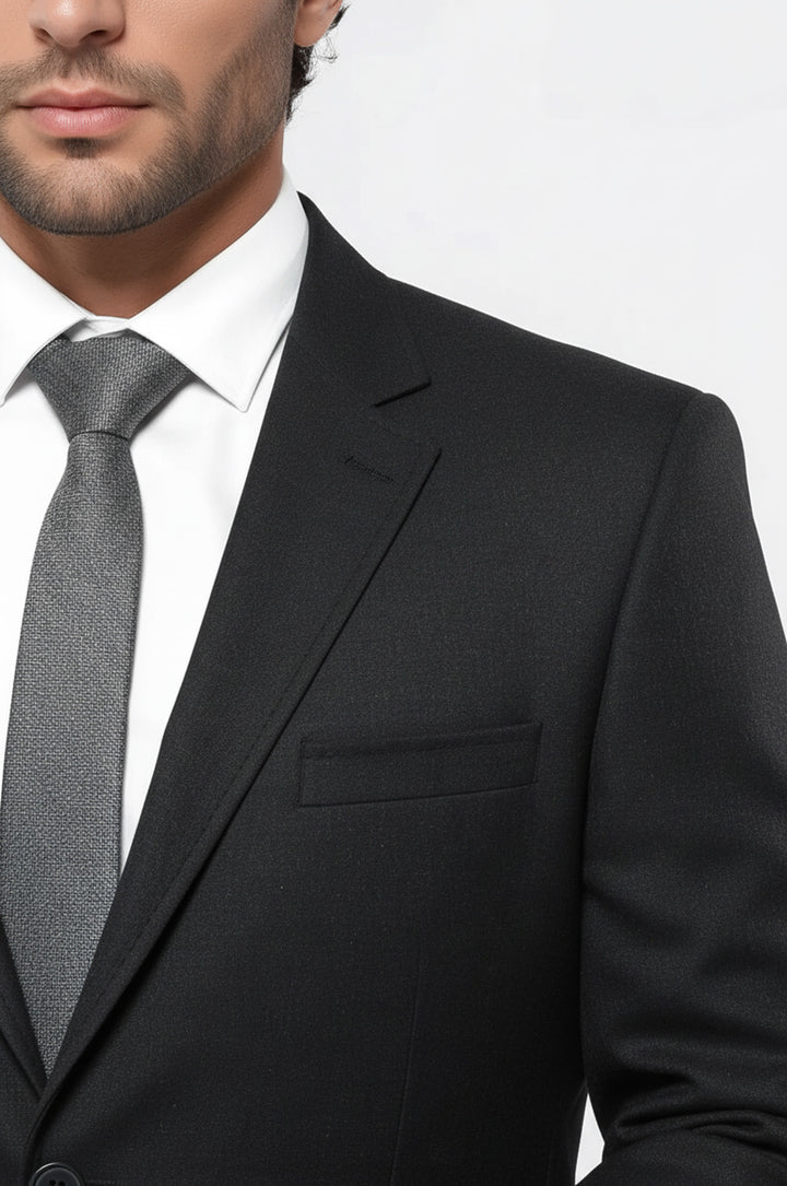 4 Drop Kaşe Füme Gri Erkek Ceket - Wessi