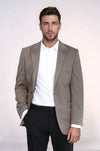 Penye Bej Slim Fit Ceket | Wessi