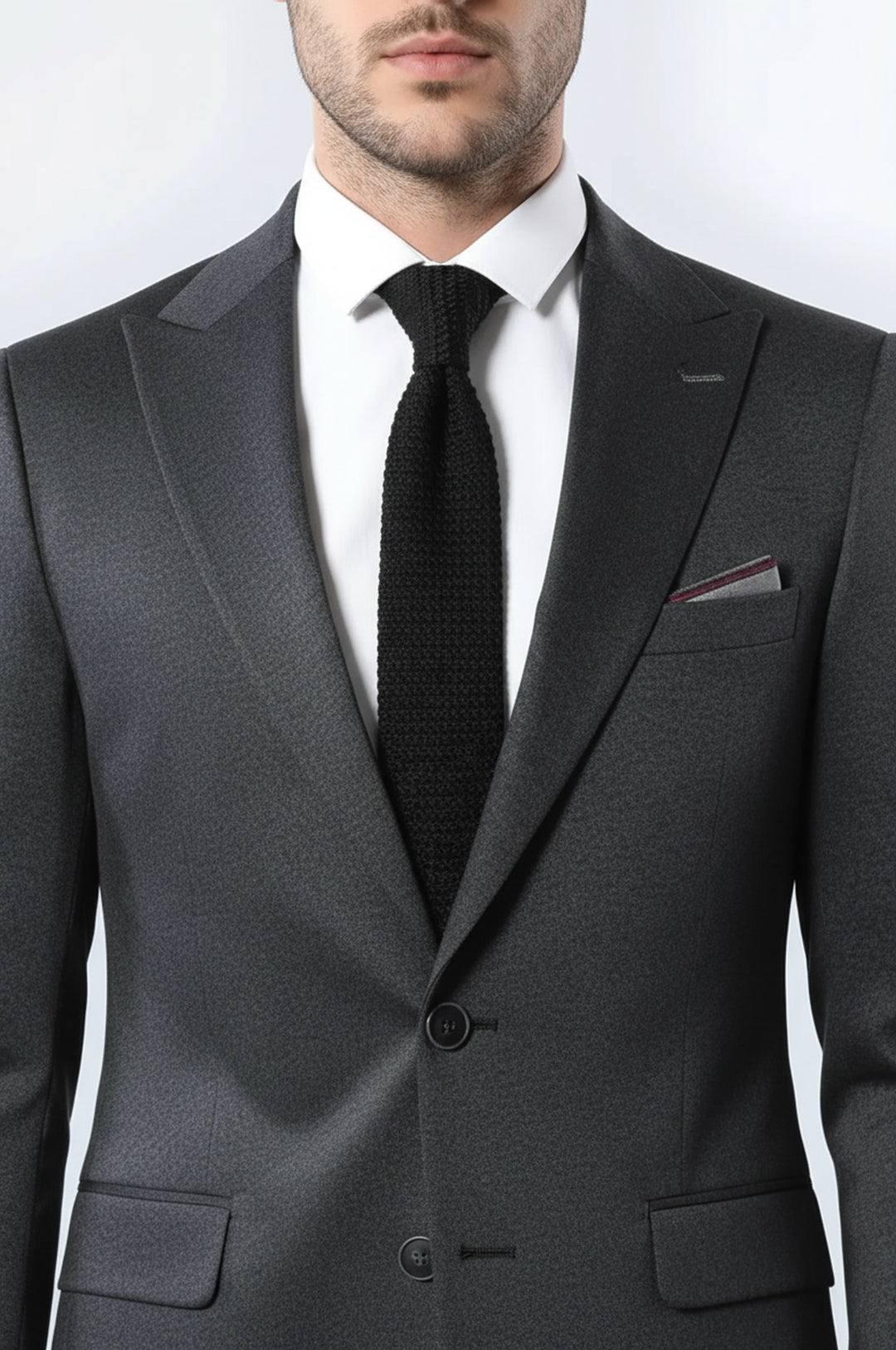 Tek Düğme Çift Yırtmaç Sivri Yaka Lacivert Ceket - Wessi