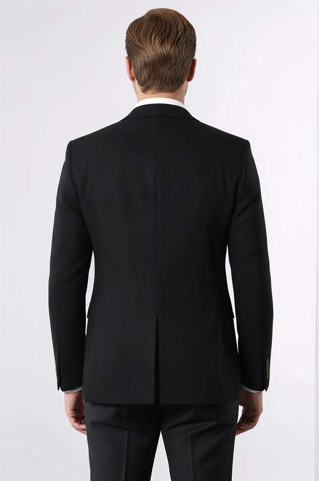 Tek Düğme Slim Fit Siyah Ceket | Wessi