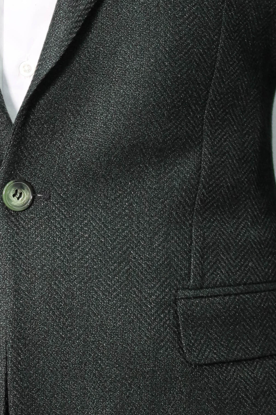 Slim Fit Desenli Yeşil Erkek Ceket - Wessi