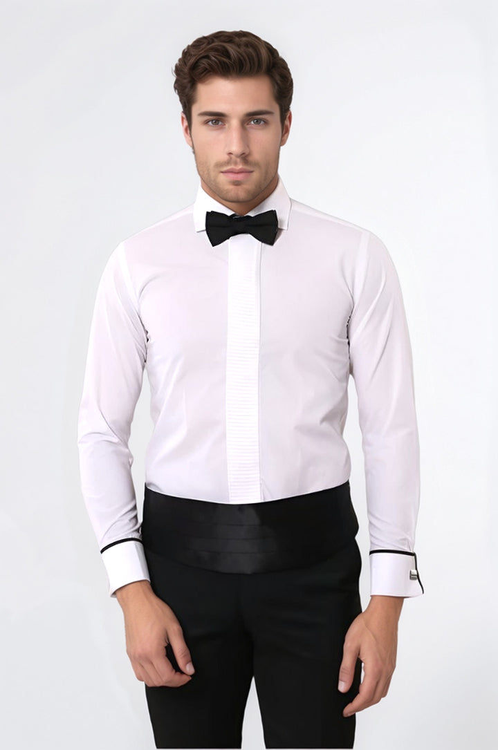 Beyaz Damatlık Gömlek | Wessi