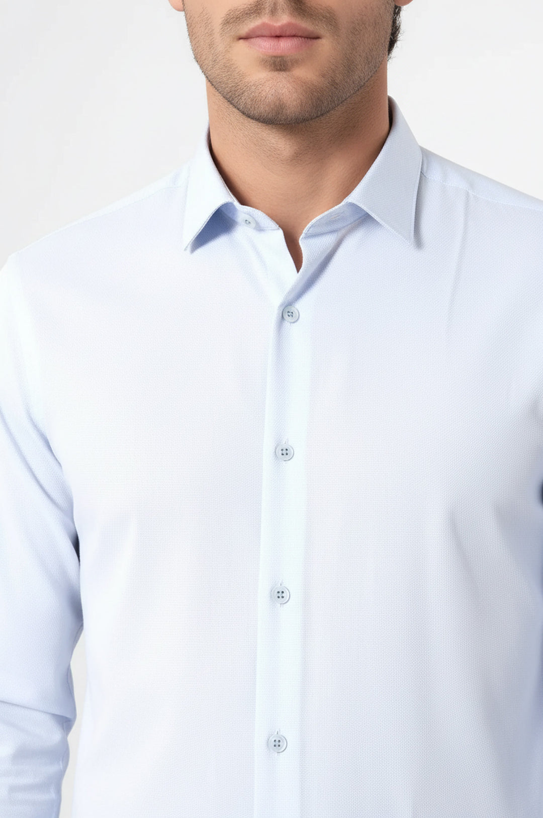 Mavi Desenli Slim Fit Erkek Gömlek - Wessi