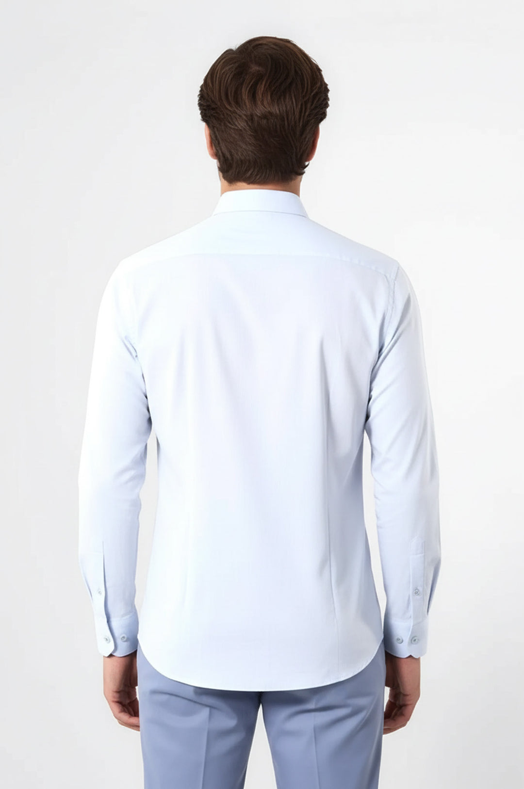 Mavi Desenli Slim Fit Erkek Gömlek - Wessi