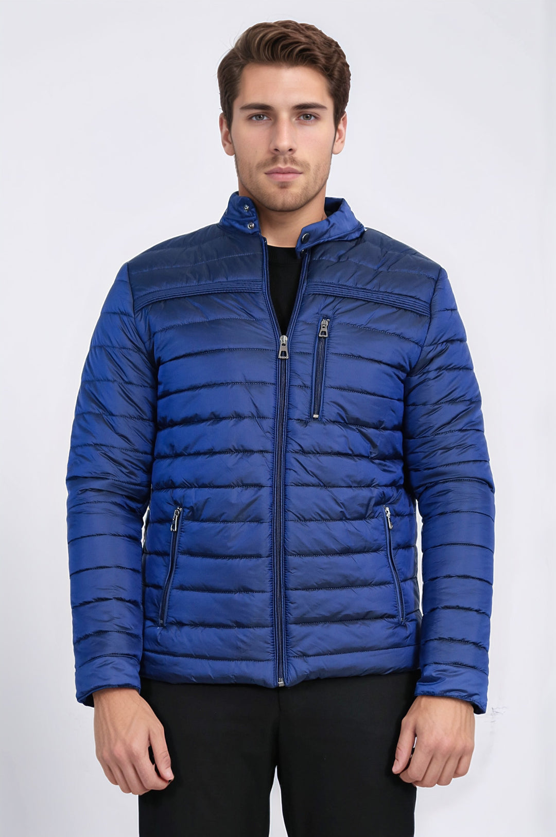 Şişme Saks Mavisi Erkek Mont - Wessi