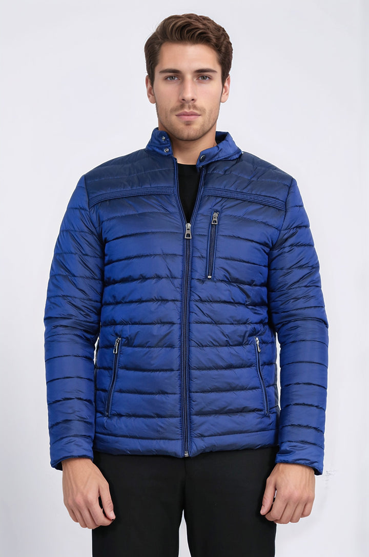 Şişme Saks Mavisi Erkek Mont - Wessi