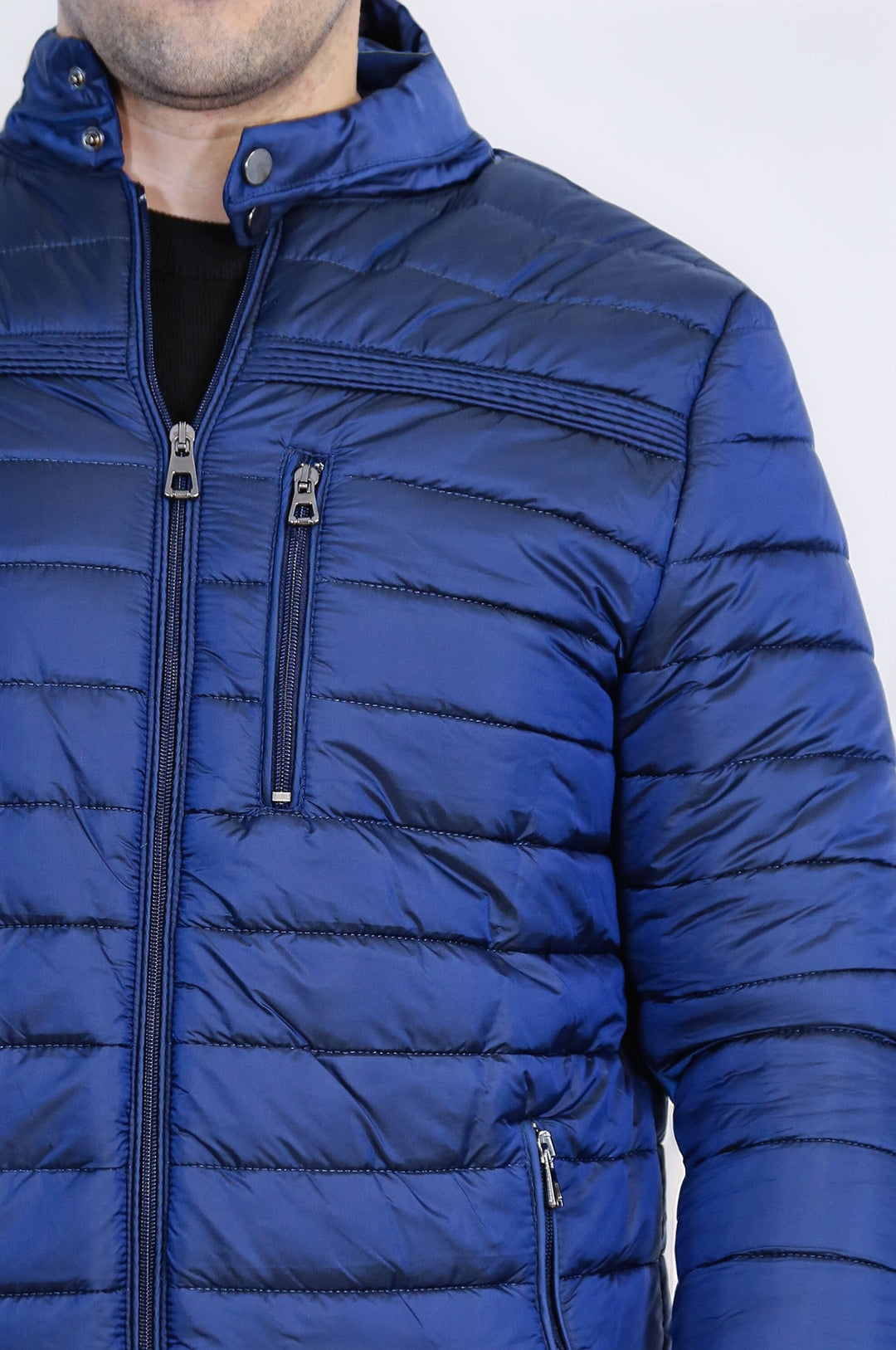 Şişme Saks Mavisi Erkek Mont - Wessi