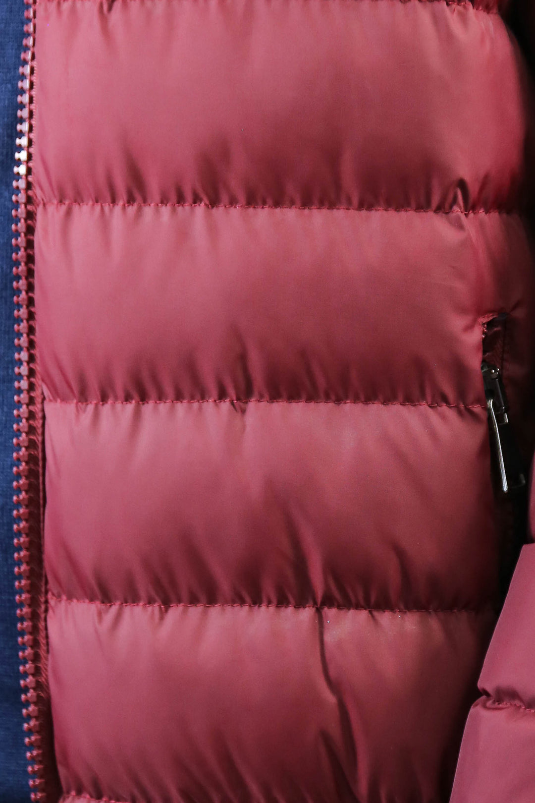 Kürklü Kapüşonü Bordo Erkek Şişme Mont - Wessi