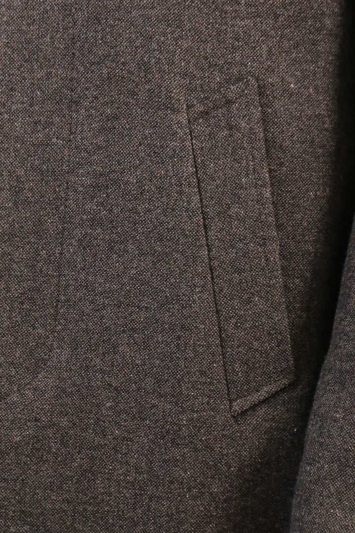 Hakim Yaka Kahverengi Kısa Palto - Wessi