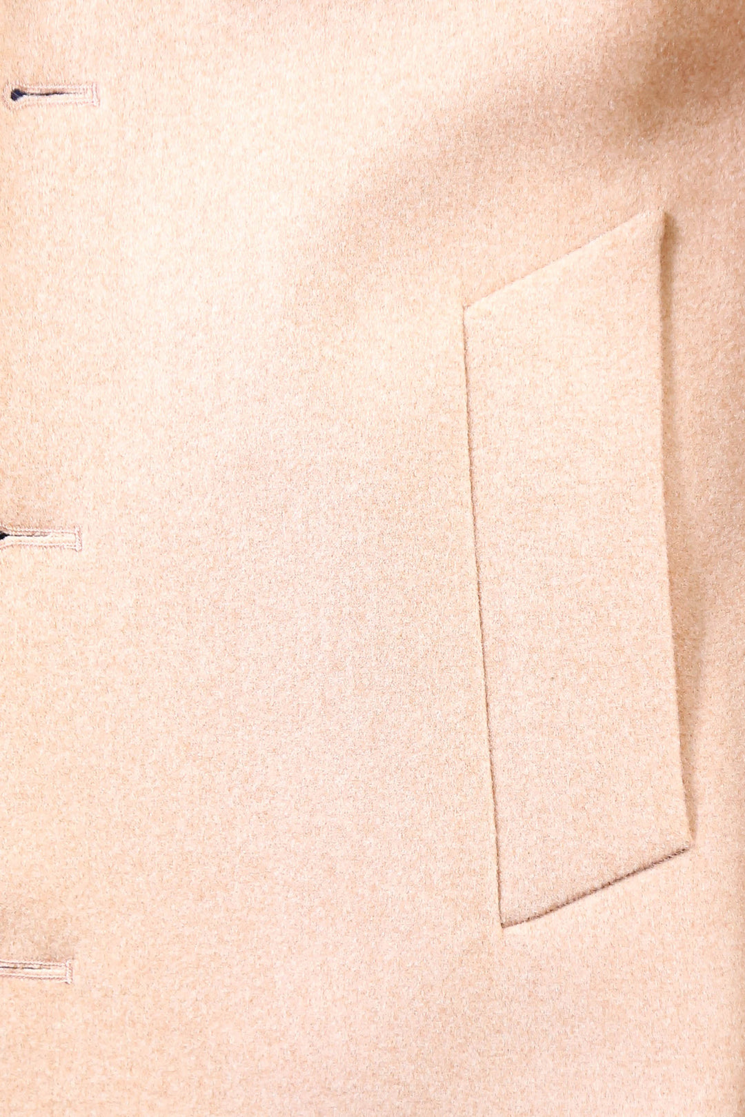 Açık Pembe Geniş Yaka Yün Erkek Kaban - Wessi