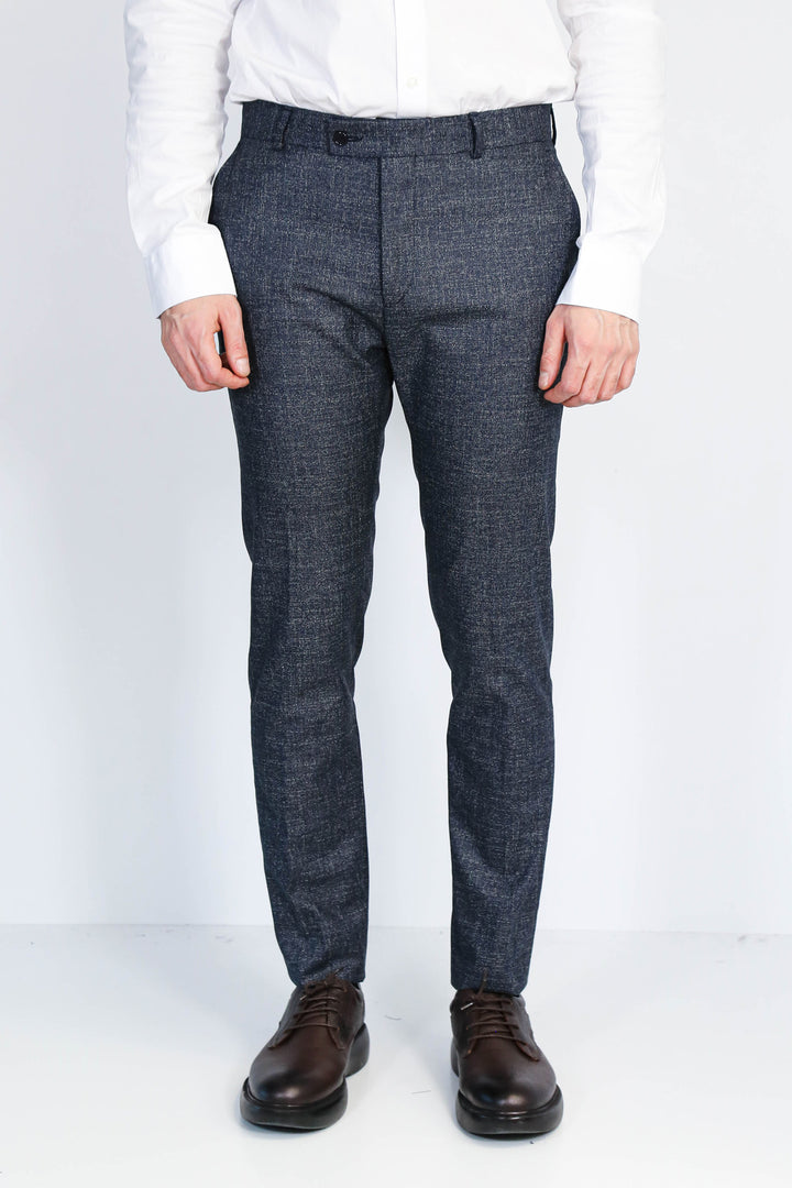 Düz Koyu Lacivert Erkek Pantolon - Wessi