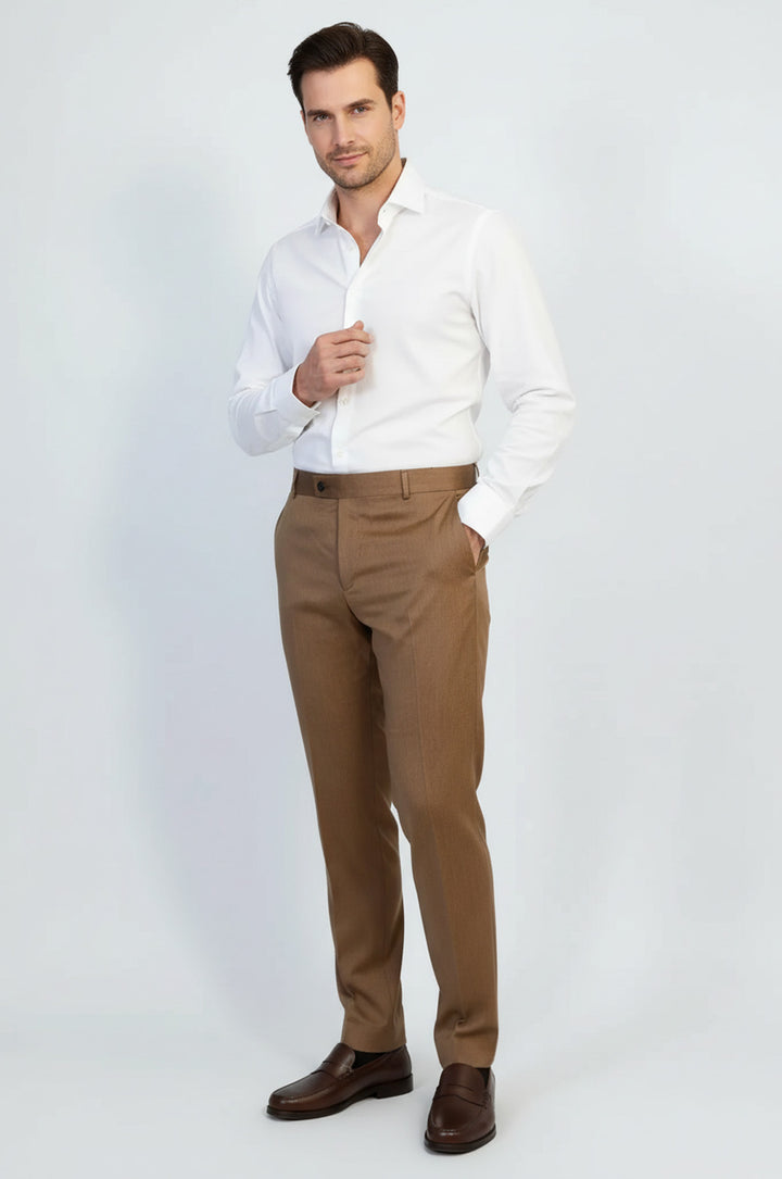 Slim Fit Taba Erkek Pantolon - Wessi
