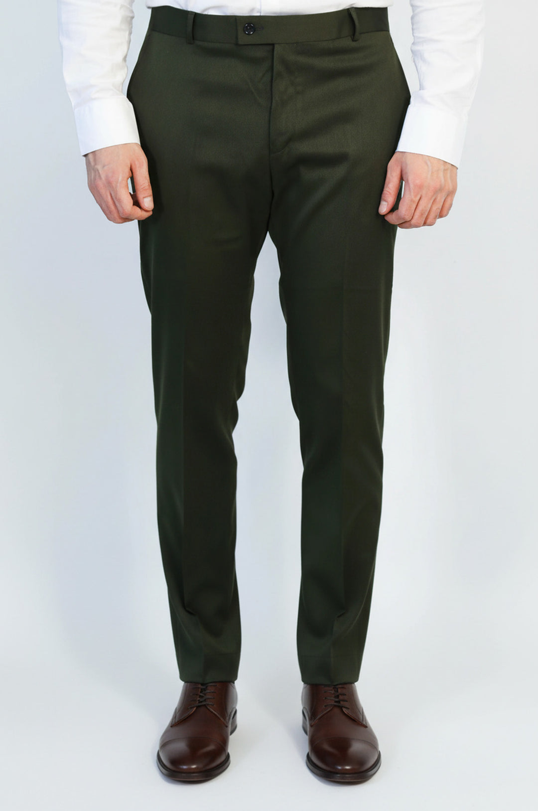 Desensiz Slim Fit Yeşil Erkek Pantolon - Wessi