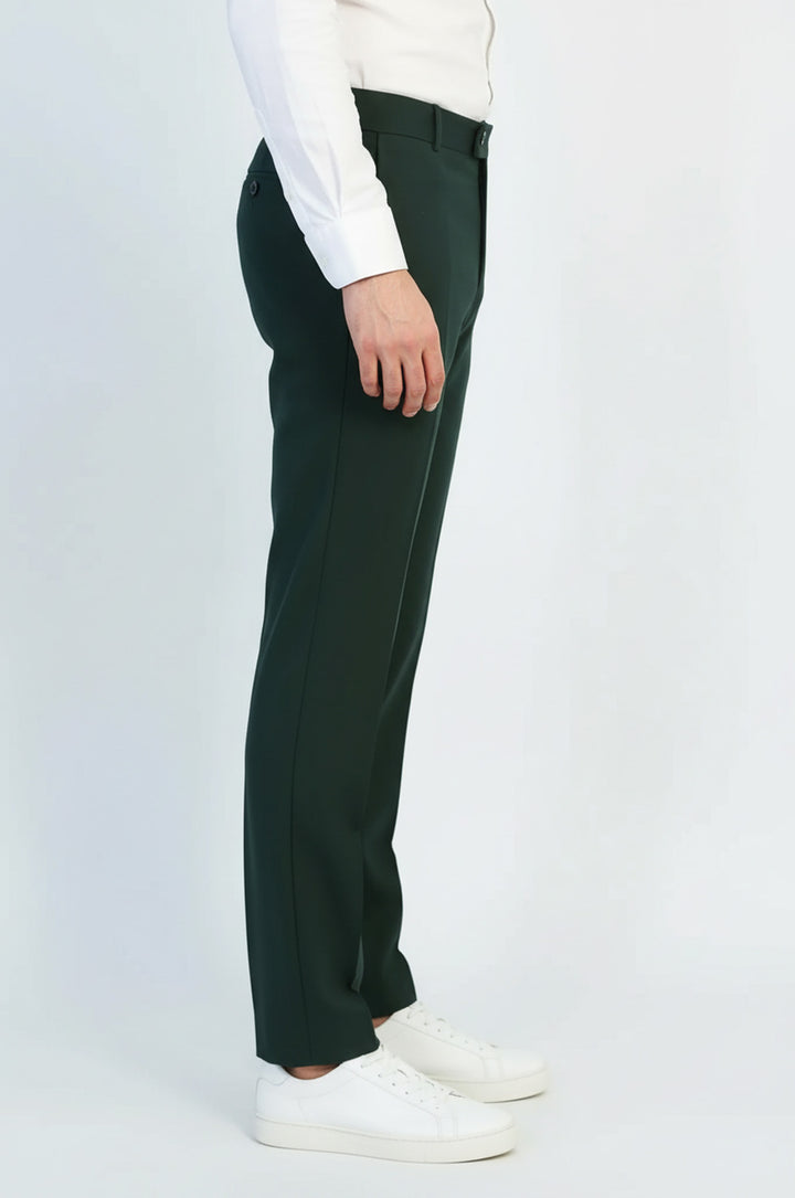 Desensiz Slim Fit Yeşil Erkek Pantolon - Wessi