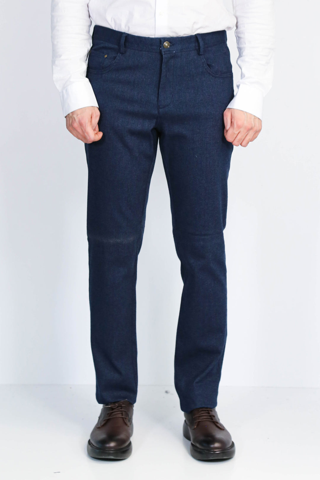 Dar Kesim 5 Cepli Lacivert Erkek Pantolon - Wessi