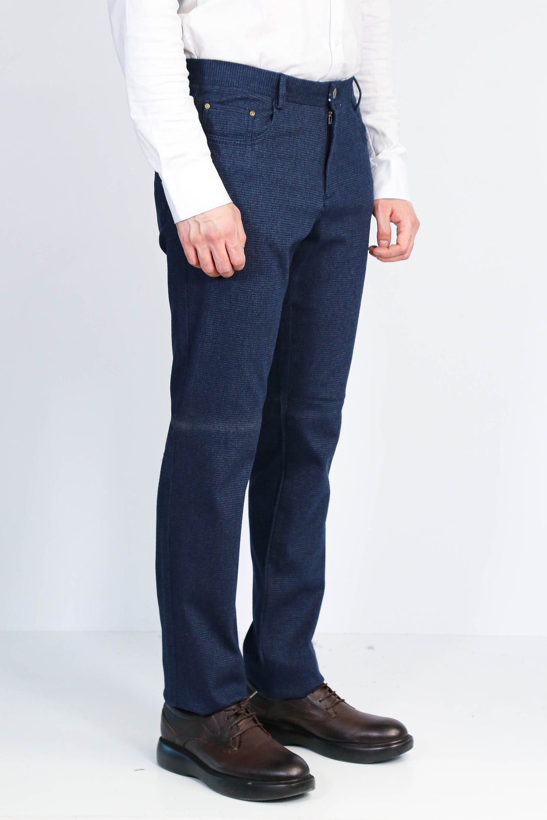 Dar Kesim 5 Cepli Lacivert Erkek Pantolon - Wessi