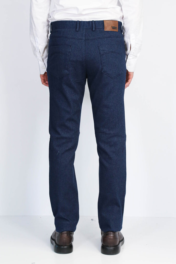 Dar Kesim 5 Cepli Lacivert Erkek Pantolon - Wessi