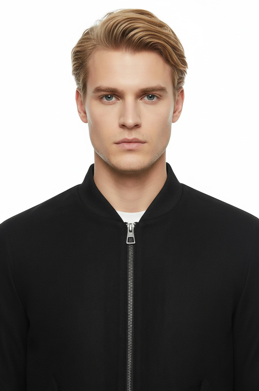 Kapaklı Cepli Süet Lacivert Erkek Bomber Ceket - Wessi