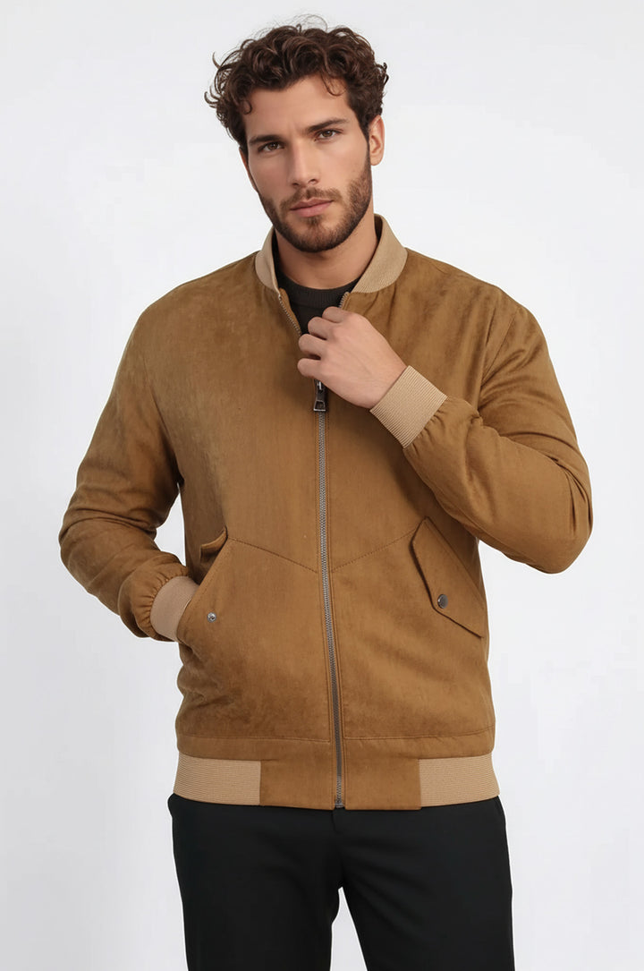 Taba Cepli Süet Bomber Mont - Wessi