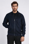 Desensiz Fermuarlı Cepli Lacivert Erkek Bomber Ceket - Wessi