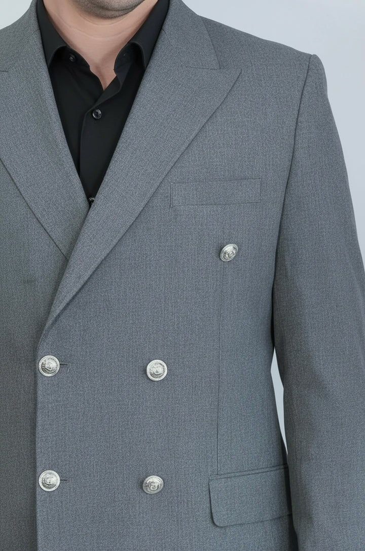 Gri Kruvaze Takım Elbise ve Siyah Gömlekli Akşam Kombini - Wessi - Zamansız Akşam Şıklığı