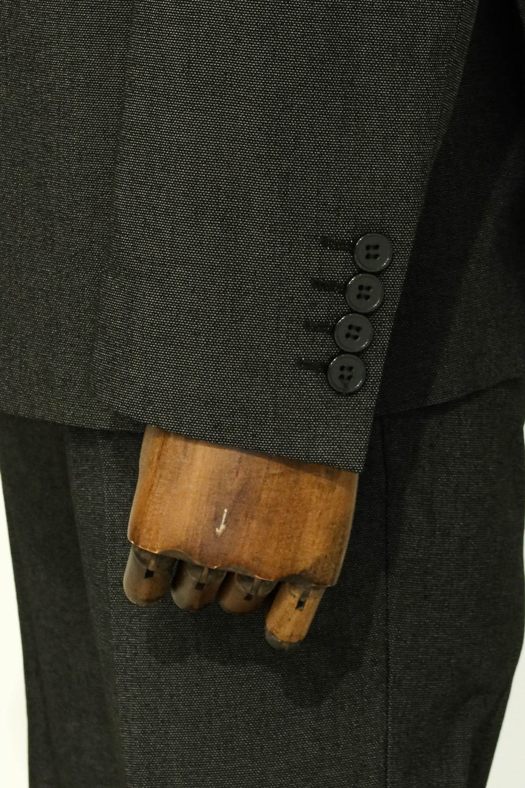 Tek Düğmeli Siyah Erkek İkili Takım Elbise - Wessi