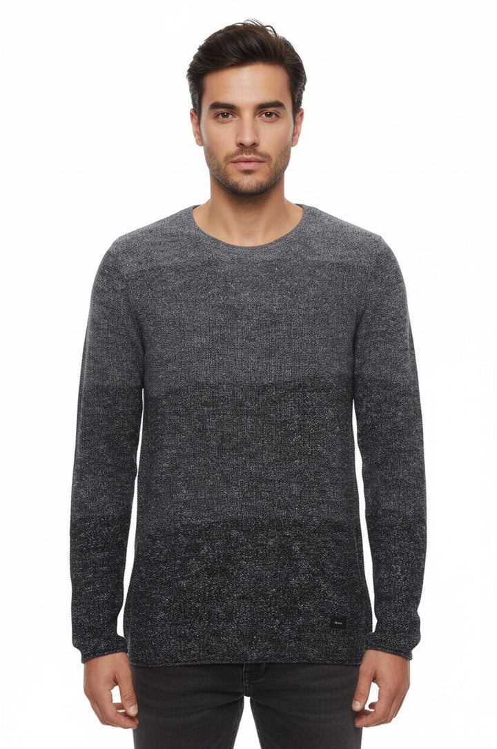 Gri Bisiklet Yaka Triko Kazak - Wessi