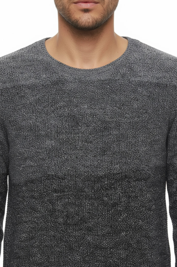 Gri Bisiklet Yaka Triko Kazak - Wessi