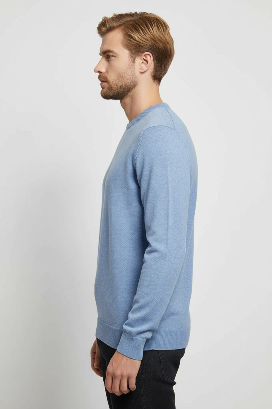 Mavi Bisiklet Yaka Triko - Wessi